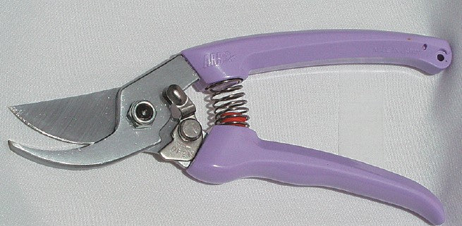 ARS 130DX Bypass Pruner - Violet pruning shears against white background