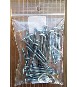 Zinc Plated Pan Head Screws for Aluminum Bar Caps & Poly Snap Caps