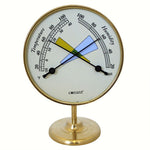 Image of a Brass Vermont Comfort meter on a white background