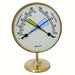 Image of a Brass Vermont Comfort meter on a white background