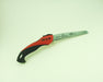 Felco 600 Folding Saw fully open with a black and red handle.