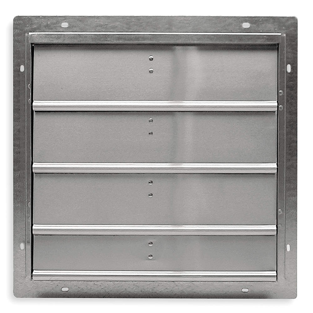 Mill Finish Economy Aluminum Shutters - Image of the shutters closed on a white background