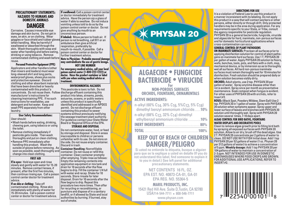 Physan 20™ All Purpose Disinfectant