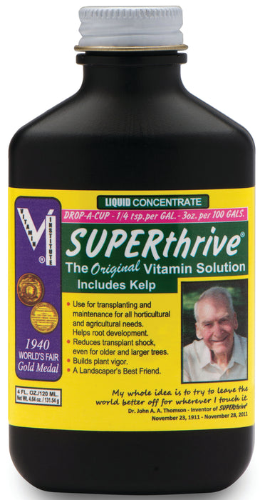 SUPERthrive® Fertilizer Supplement - the 4 FL.OZ bottle of the vitamin solution