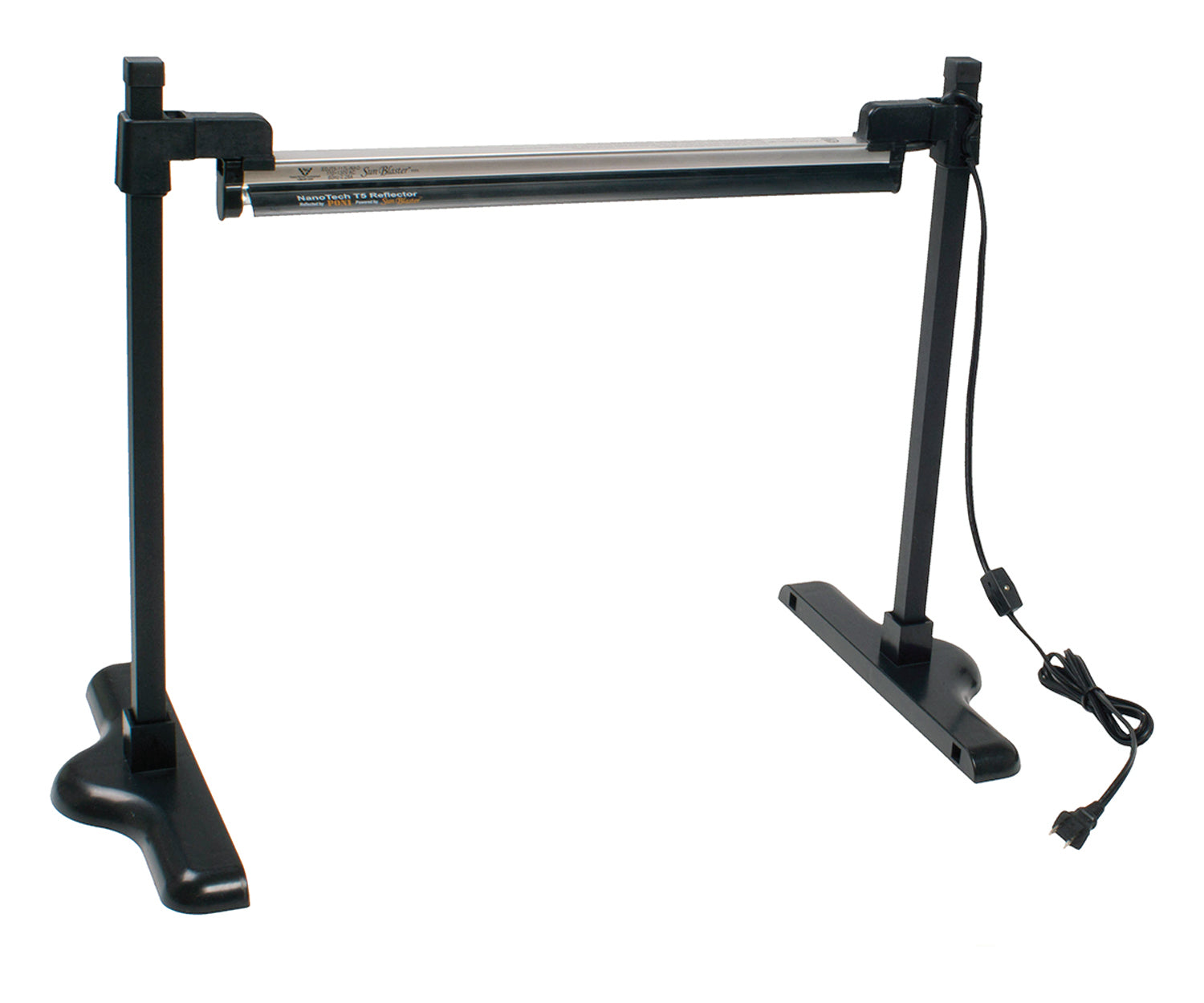 Sunblaster Universal Light Stand on a white background with the connecting cable