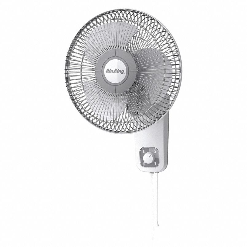 Wall Mount Oscillating Fan, 12" - image of the product on a white background