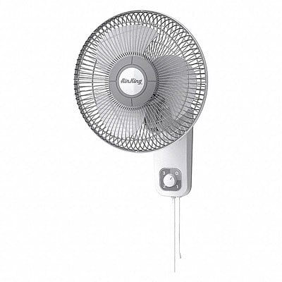 Wall Mount Oscillating Fan, 12"