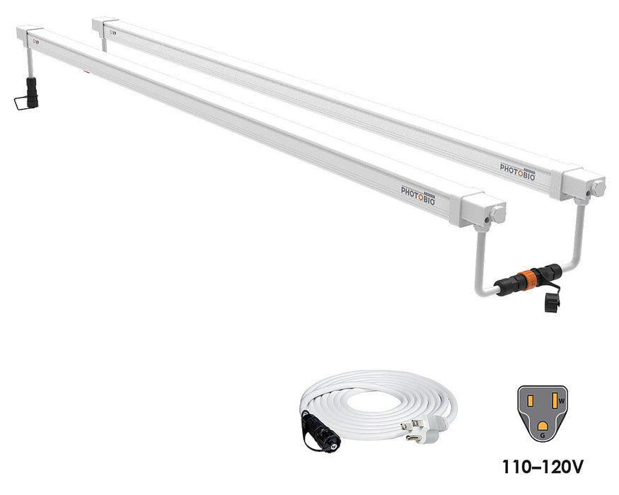 Photobio VP 32W LED 4ft Light Fixture, 2 pak, w/ 120V power cord