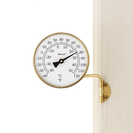 Vermont 4" Brass Dial Thermometer