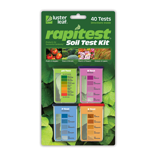 Rapitest Soil Test Kit, N-P-K-pH, 40 tests