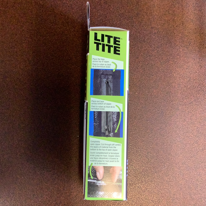 Lite Tite Peel & Stick Zipper